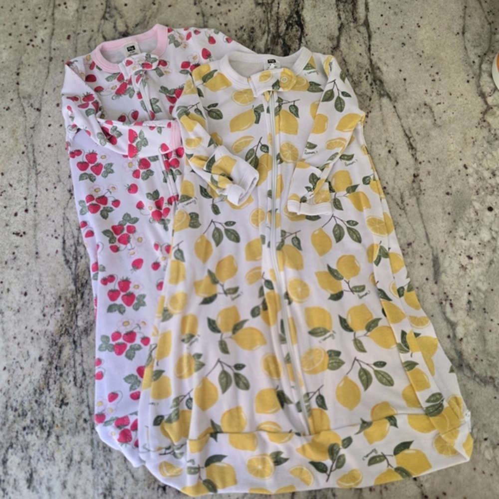 Baby Sleep Sacks with Fruit Prints